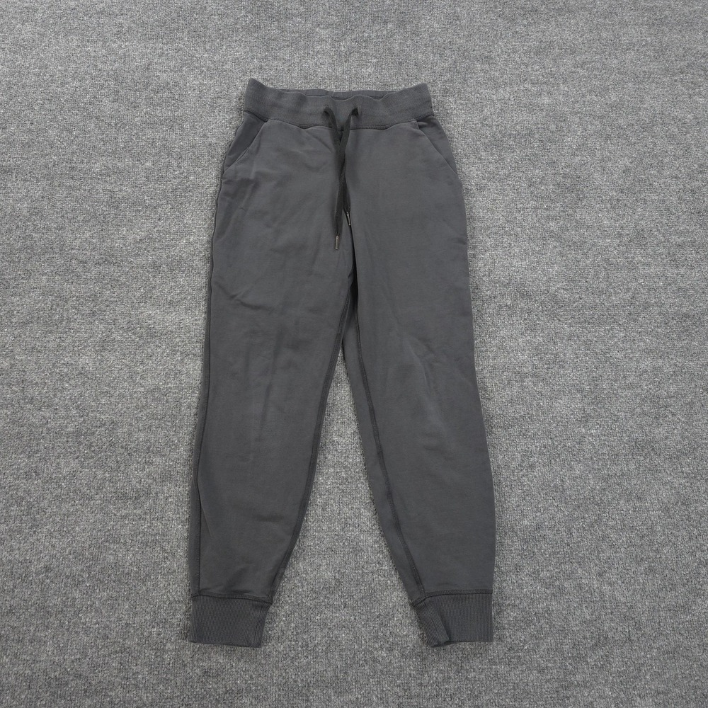 Lululemon Pants Womens 4 Grey Fleece Please‎ Jogger Performance Gym Run Yoga